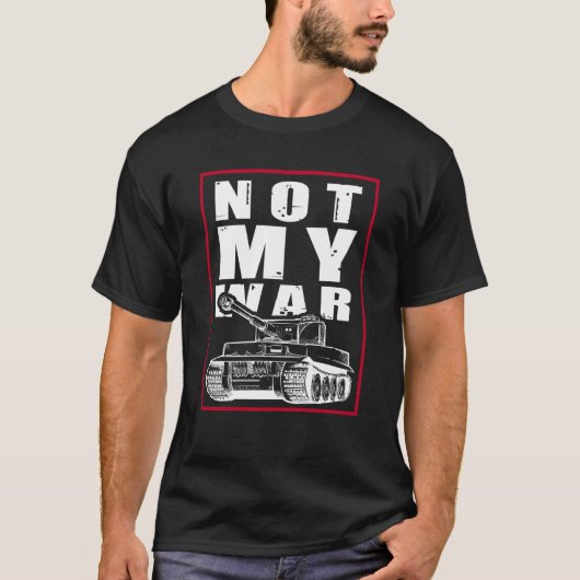 This is not my war outfit with anti war slogan t-shirt (Voorkant)