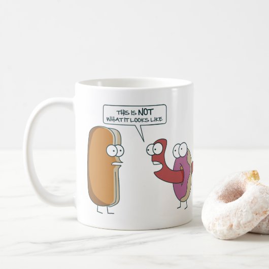 This is not what it looks like koffiemok (Met donut)