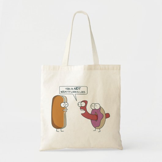 This is not what it looks like tote bag (Voorkant)