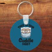 This Is Our Cuddle Shirt Adorable Otters  Sleutelhanger (Voorkant)