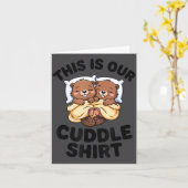 This Is Our Cuddle Shirt Cute Beavers Couple  Kaart (Gele Bloem)