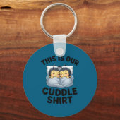 This Is Our Cuddle Shirt Cute Bumble Bee Couple Sleutelhanger (Voorkant)