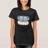 This Is Our Cuddle Shirt Cute Elephant Couple  (Voorkant)