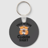 This Is Our Cuddle Shirt Cute Fox Couple  Sleutelhanger (Voorkant)