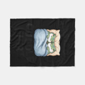 This Is Our Cuddle Shirt Cute Frog Couple  Fleece Deken (Voorkant (Horizontaal))