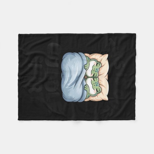 This Is Our Cuddle Shirt Cute Frog Couple Fleece Deken (Voorkant (Horizontaal))
