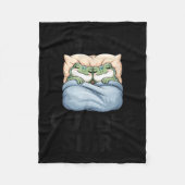This Is Our Cuddle Shirt Cute Frog Couple Fleece Deken (Voorkant)