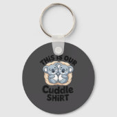 This Is Our Cuddle Shirt Cute Koala Couple  Sleutelhanger (Voorkant)