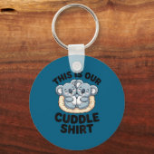 This Is Our Cuddle Shirt Cute Koala Couple Sleutelhanger (Voorkant)
