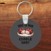 This Is Our Cuddle Shirt Cute Ladybug Couple  Sleutelhanger (Voorkant)