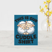 This Is Our Cuddle Shirt Cute Sheep Couple  Kaart (Gele Bloem)
