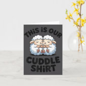 This Is Our Cuddle Shirt Cute Sheep Couple  Kaart (Gele Bloem)