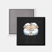 This Is Our Cuddle Shirt Cute Sheep Couple Magneet (Voorkant / Achterkant)
