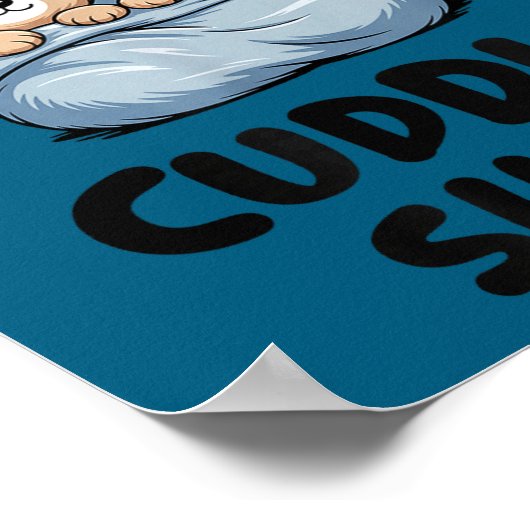 This Is Our Cuddle Shirt Cute Teddy Bear Couple  Poster (Hoek)