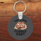 This Is Our Cuddle Shirt Sweet Beavers In Love  Sleutelhanger (Voorkant)
