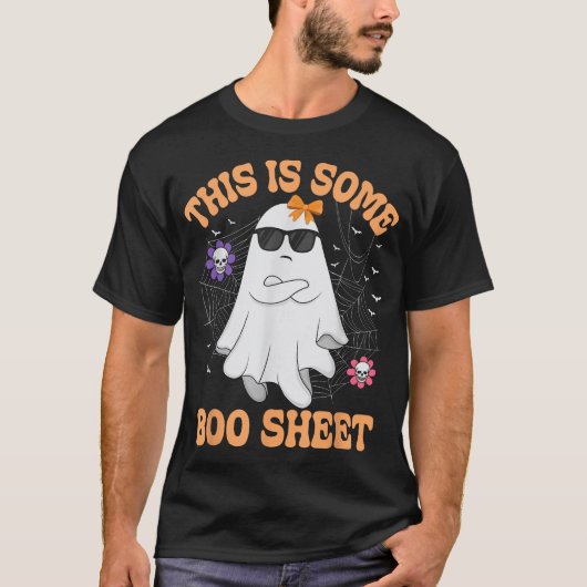 This Is Some Boo Sheet Angry Ghost Halloween Men T-shirt (Voorkant)