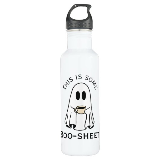 This is some boo-sheet ghost boo with coffee waterfles  (Voorkant)