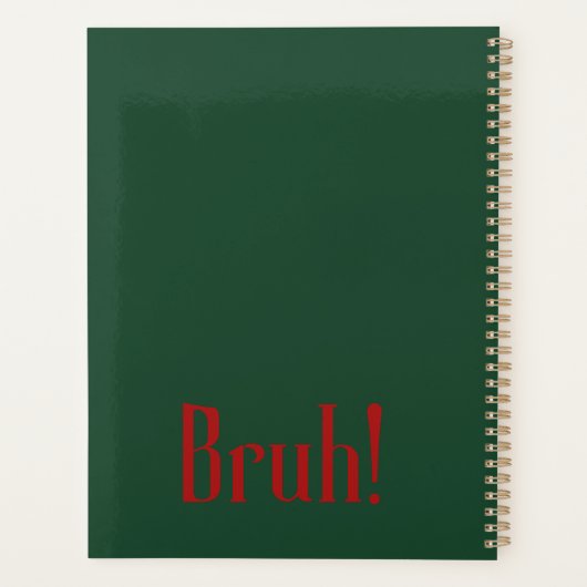 "This is the only present for you" planner (Achterkant)