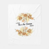 This Is The Season Pine Design Holiday Christmas C Fleece Deken (Voorkant)