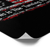 This Is The Turning Int American Dom Usa Flag Poster (Hoek)