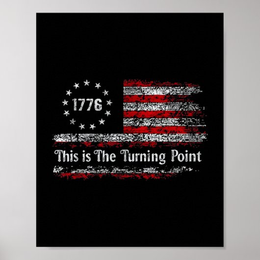 This Is The Turning Int American Dom Usa Flag Poster (Voorkant)