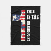 This Is The Turning Int Christian Design  Fleece Deken (Voorkant)
