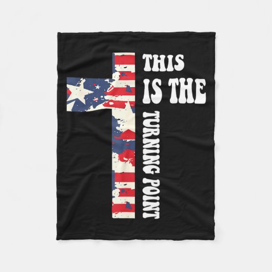 This Is The Turning Int Christian Design  Fleece Deken (Voorkant)