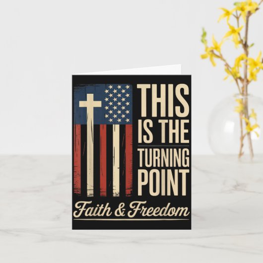 This Is The Turning Int Patriotic Faith Usa Kaart (Gele Bloem)