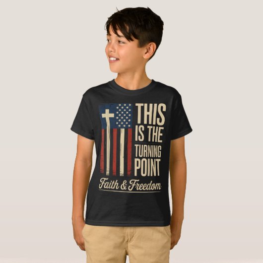 This Is The Turning Int Patriotic Faith Usa  T-shirt (Voorkant volledig)