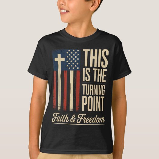 This Is The Turning Int Patriotic Faith Usa  T-shirt (Voorkant)
