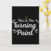 This Is The Turning Int Sitivity Insrational Quote Kaart (Gele Bloem)