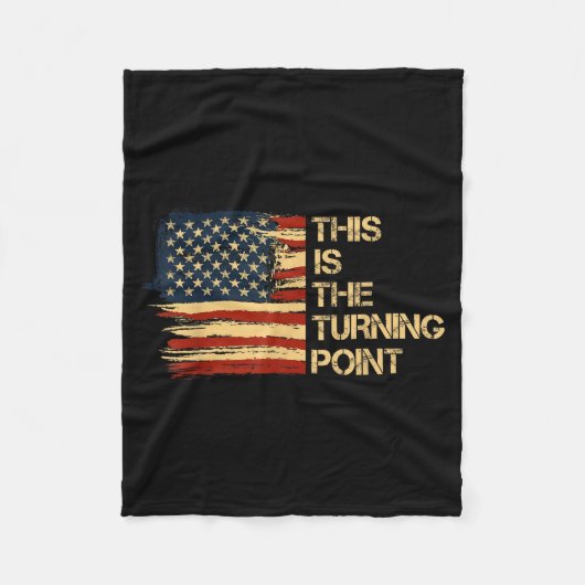 This Is The Turning Int Tee Usa Flag For Men Women Fleece Deken (Voorkant)