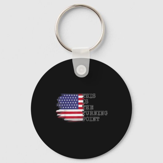 This Is The Turning Int Tee Usa Flag For Men Women Sleutelhanger (Voorkant)