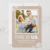 This Is Us Kerst Foto Kaart Kraft (Voorkant)