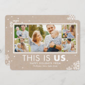 This Is Us Kerstkaart Krijtkaart (Voorkant / Achterkant)