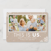 This Is Us Kerstkaart Krijtpapier (Voorkant)