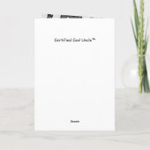 This Is What a Cool Uncle Looks Like Kaart (Achterkant)