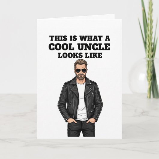 This Is What a Cool Uncle Looks Like Kaart (Voorkant)