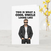 This Is What a Cool Uncle Looks Like Kaart (Gele Bloem)