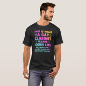 This Is What A Gay Clarinet Player Looks Like Lgbt T-shirt (Voorkant volledig)