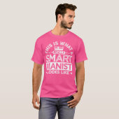 This Is What A Really Smart Pianist Looks Like Pla T-shirt (Voorkant volledig)