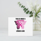 This Is What A Survivor Looks Like Breast Cancer Uitnodiging Briefkaart (Staand voorkant)