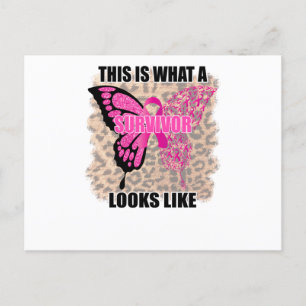 This Is What A Survivor Looks Like Breast Cancer Uitnodiging Briefkaart