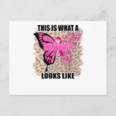 This Is What A Survivor Looks Like Breast Cancer Uitnodiging Briefkaart (Voorkant)