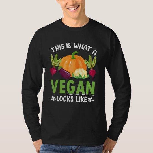 This is what a vegan looks like t-shirt (Voorkant)