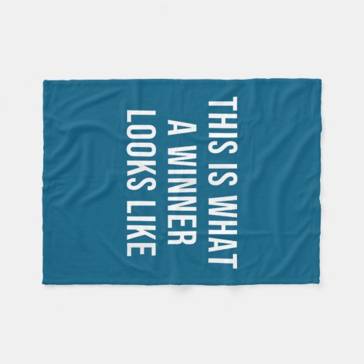 This Is What A Winner Looks Like Fleece Deken (Voorkant (Horizontaal))