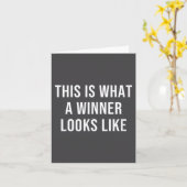 This Is What A Winner Looks Like Kaart (Gele Bloem)