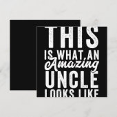 This is What an Amazing Uncle Looks Like Save The Date (Voorkant / Achterkant)