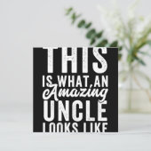 This is What an Amazing Uncle Looks Like Save The Date (Staand voorkant)