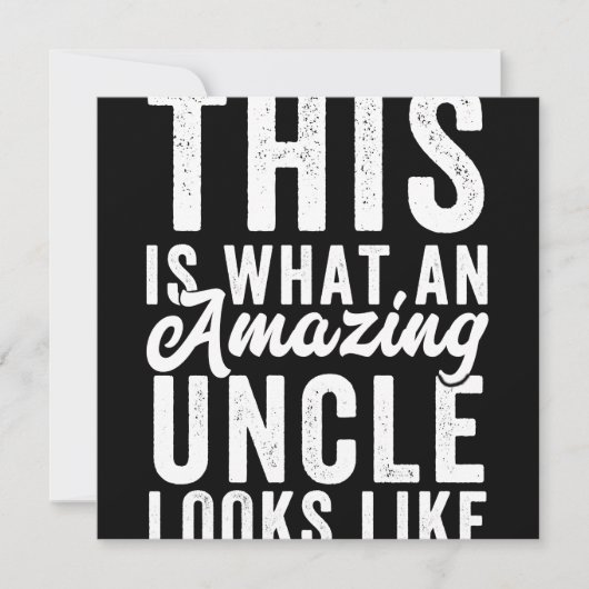 This is What an Amazing Uncle Looks Like Save The Date (Voorkant)